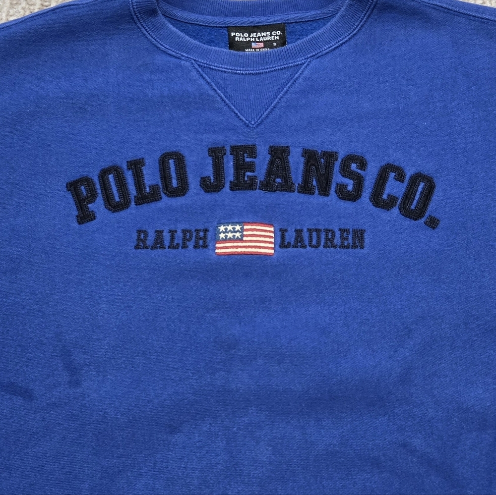 Vintage Polo Jeans Co. Sweatshirt Size Women's Small Ralph Lauren - Picture 2 of 6